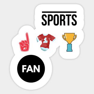 Sports fan Sticker